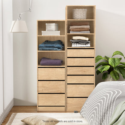 Artiss 3 Chest of Drawers Tallboy Cabinet Pine - Image 7