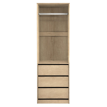 Artiss Wardrobe Clothes Closet Storage Organizer Pine - Image 4