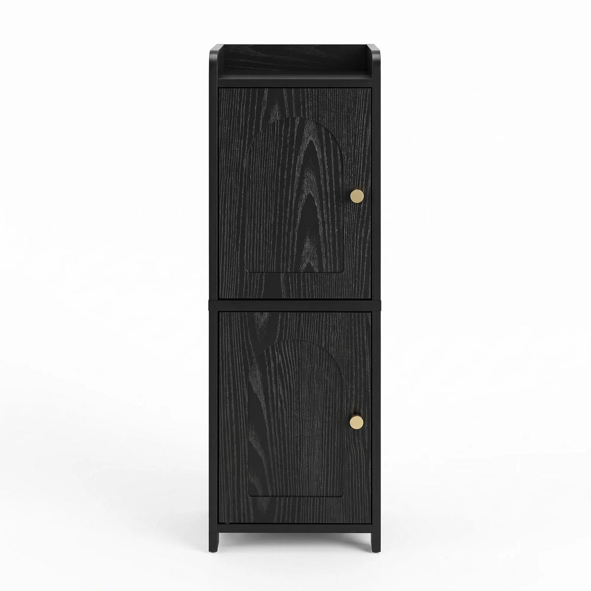 Artiss Bathroom Storage Cabinet Freestanding Cupboard Narrow Floor Shelf Black - Image 5