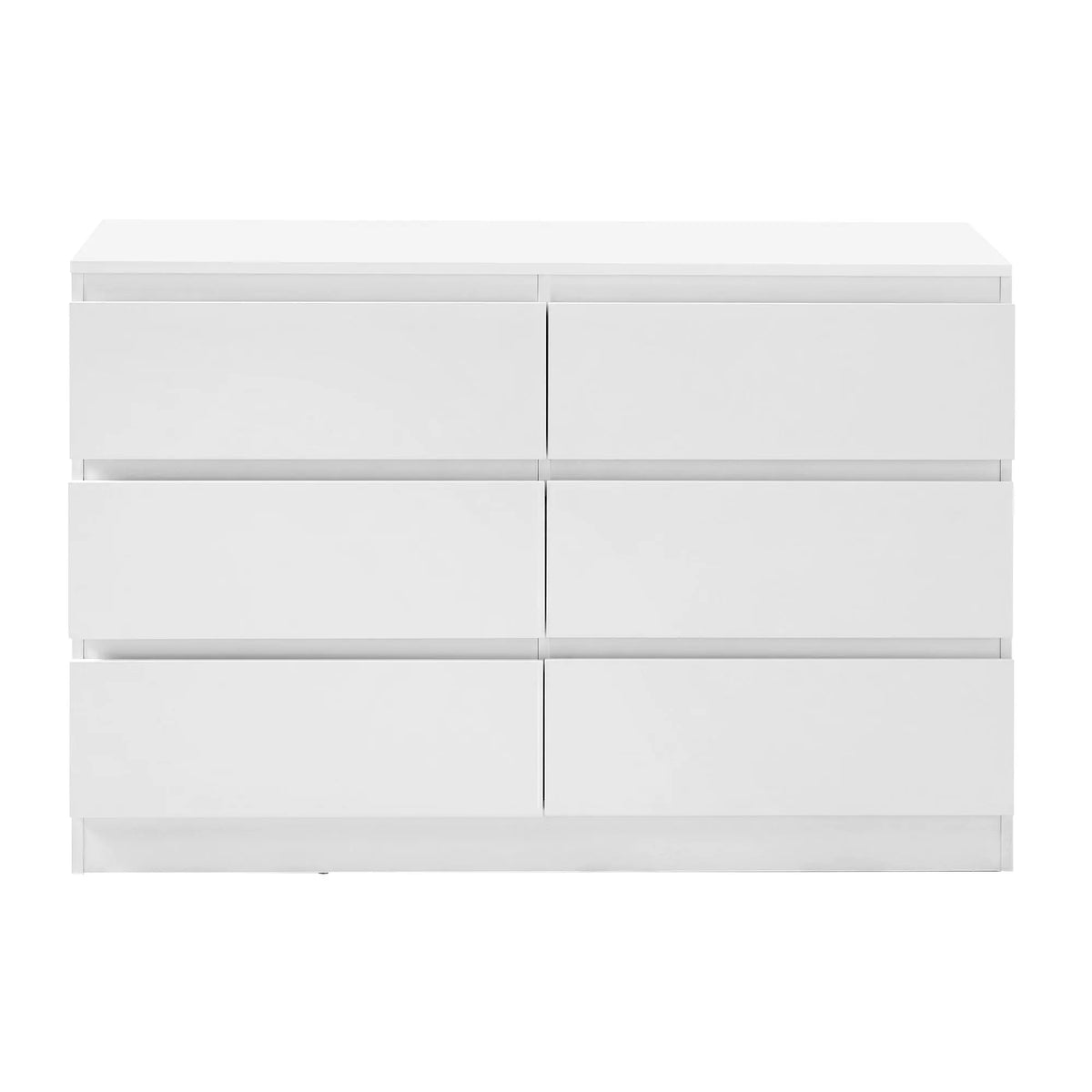 Artiss 6 Chest of Drawers Lowboy White - Image 4