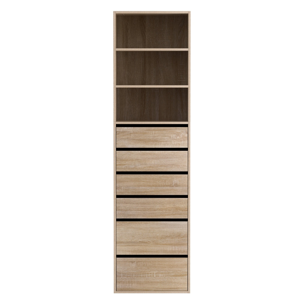 Artiss 6 Chest of Drawers Tallboy Cabinet Pine - Image 4