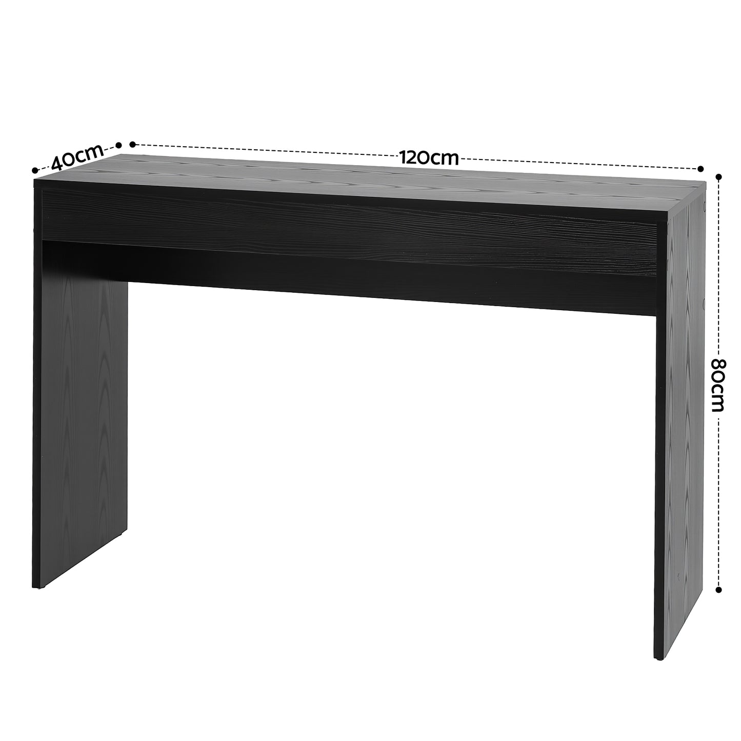 Artiss Console Table Hallway Sofa Entryway Entrance 120CM Black - Image 3
