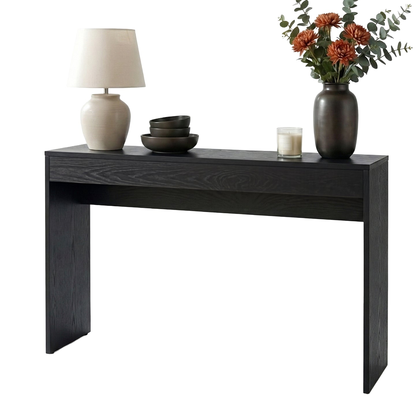 Artiss Console Table Hallway Sofa Entryway Entrance 120CM Black - Image 9
