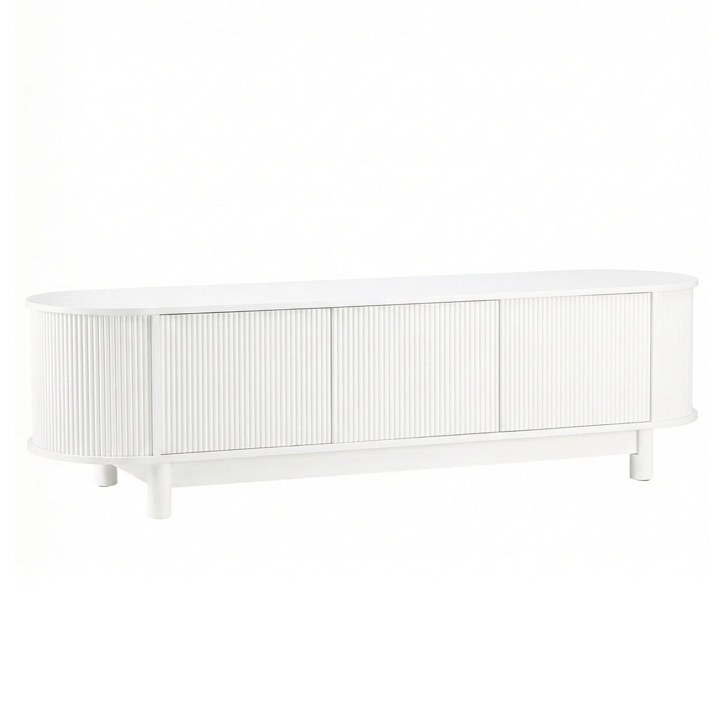 Artiss TV Unit Entertainment Unit Storage Cabinet 160cm White - Image 3