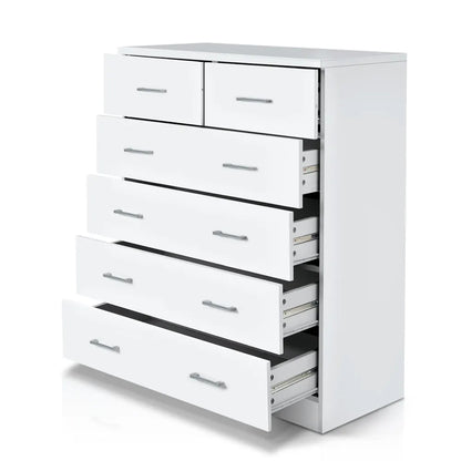 Artiss 6 Chest of Drawers - ANDES White - Image 3