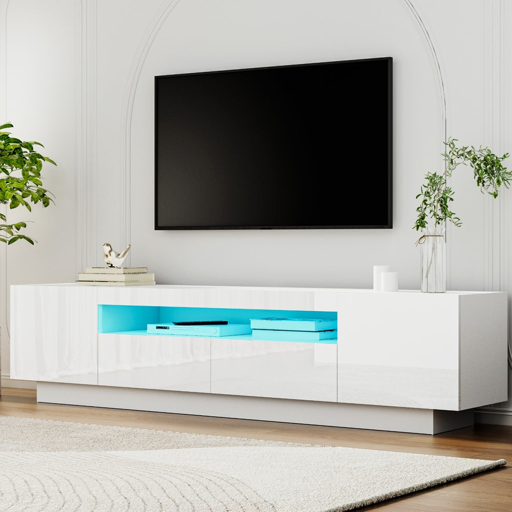Artiss TV Unit Entertainment Unit Storage Drawer RGB LED 180cm White - Image 8
