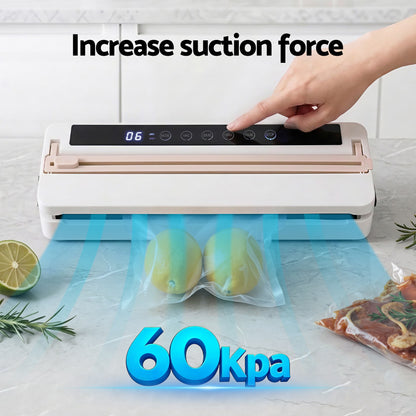 Devanti Food Vacuum Sealer Machine Fresh Storage Auto Seal Slide Cutter 6 Modes White - Image 7