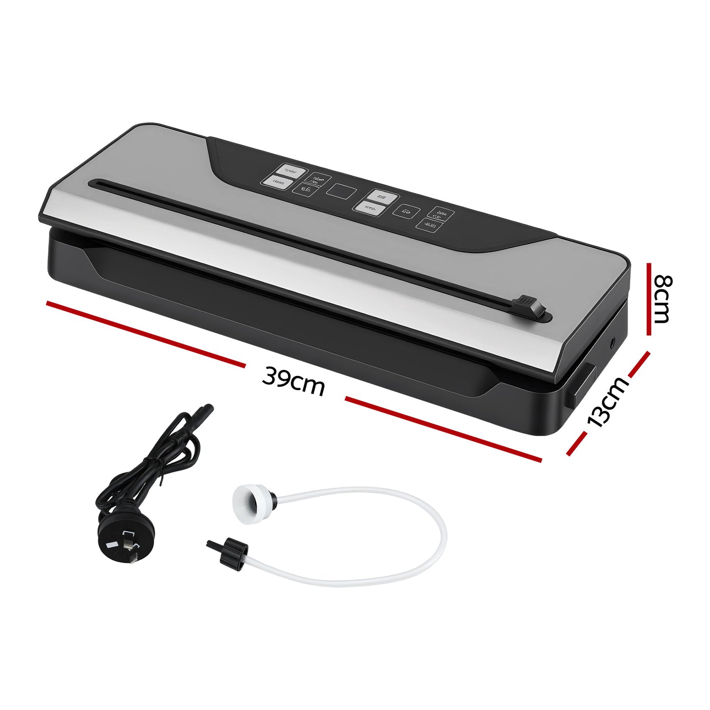 Devanti Food Vacuum Sealer Machine Auto Seal Slide Cutter 9 Modes Marinate Black - Image 2