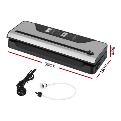 Devanti Food Vacuum Sealer Machine Auto Seal Slide Cutter 9 Modes Marinate Black - Image 2