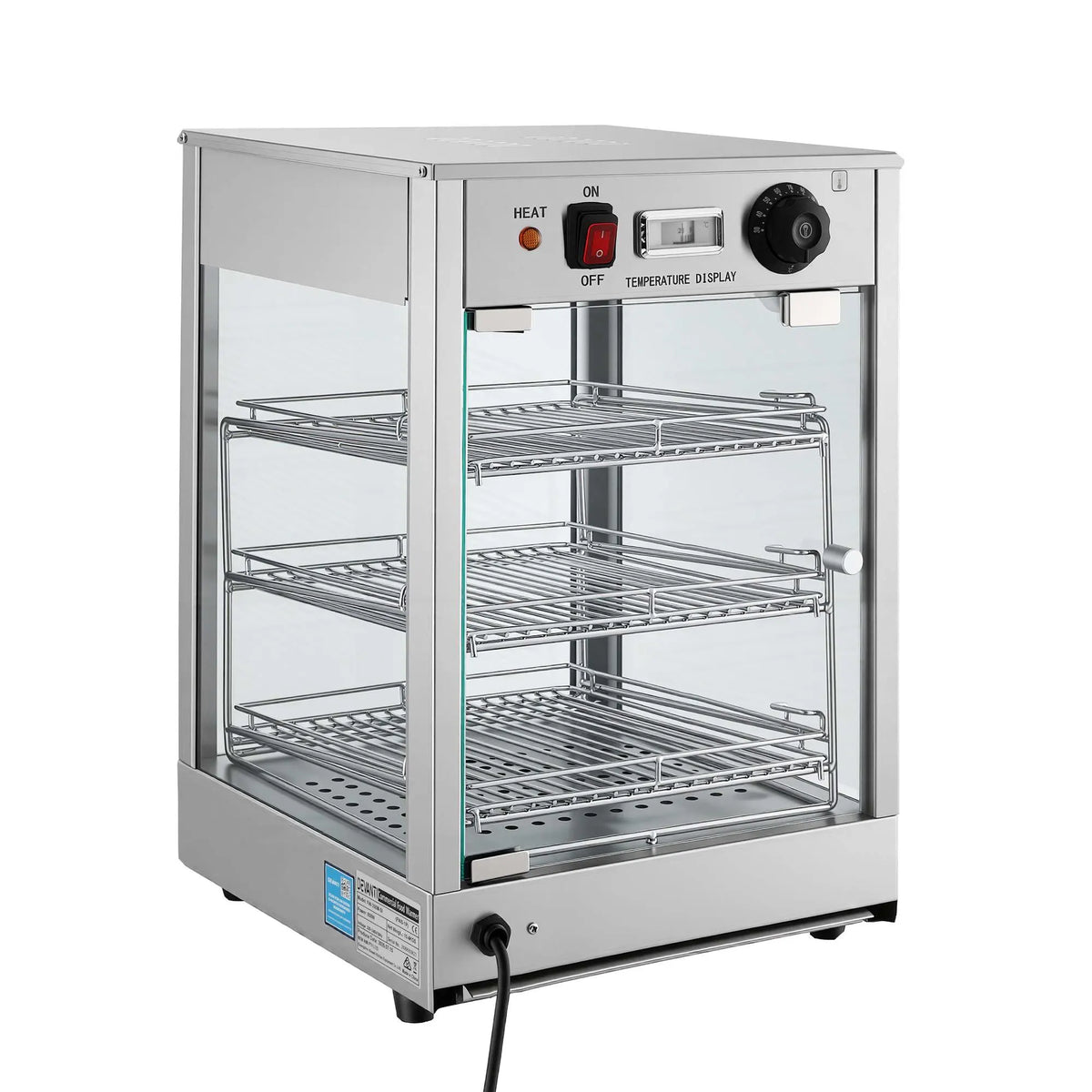 Devanti Commercial Food Warmer 850W 3 Shelf Heated Display Cabinet - Image 8
