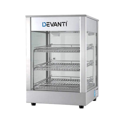 Devanti Commercial Food Warmer 850W 3 Shelf Heated Display Cabinet - Image 9