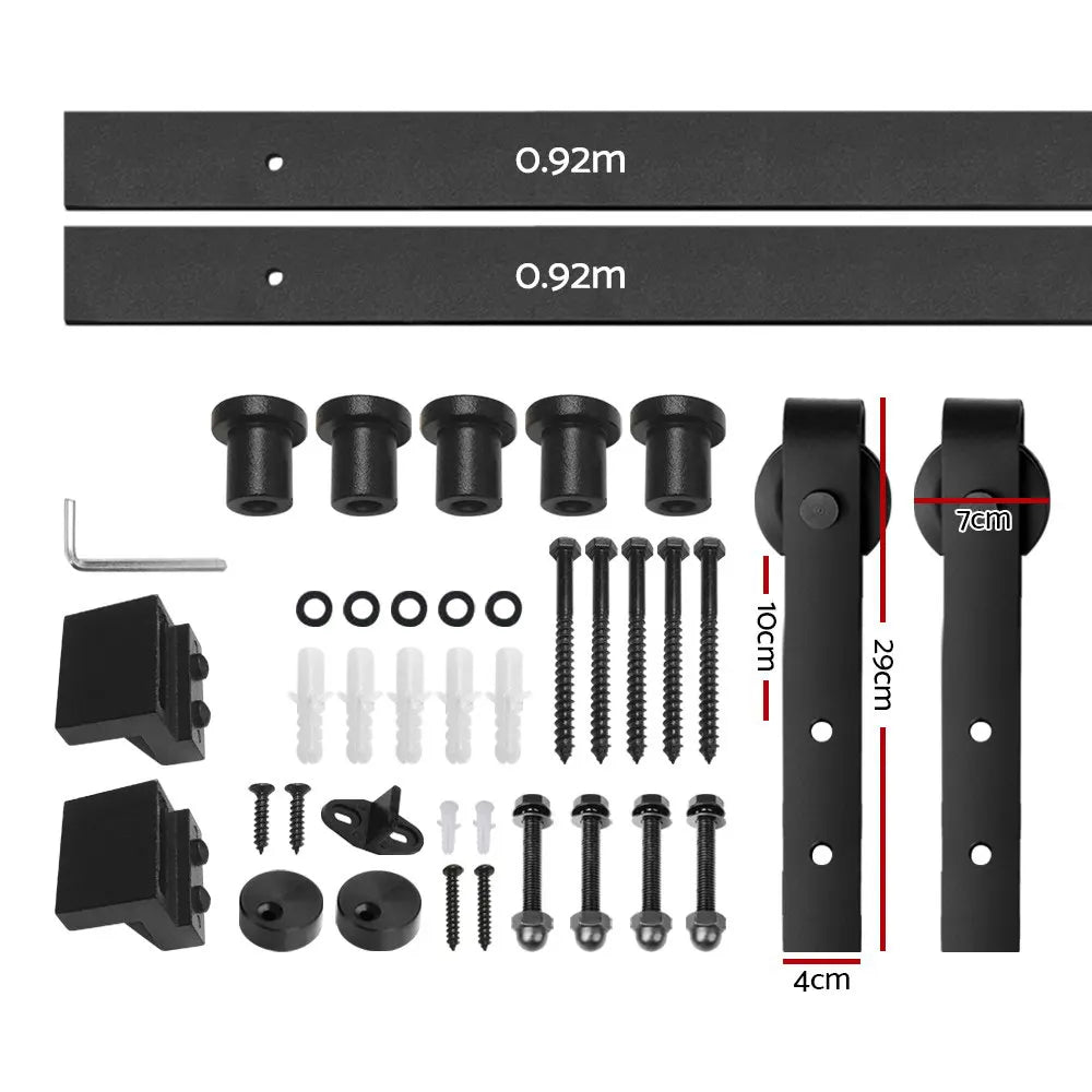 Cefito Sliding Barn Door Hardware Track Set 1.83m - Image 2