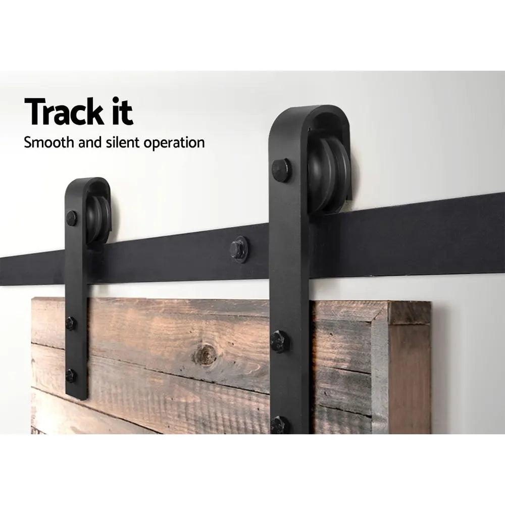 Cefito Sliding Barn Door Hardware Track Set 1.83m - Image 6