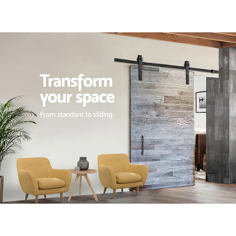 Cefito Sliding Barn Door Hardware Track Set 3m - Image 4