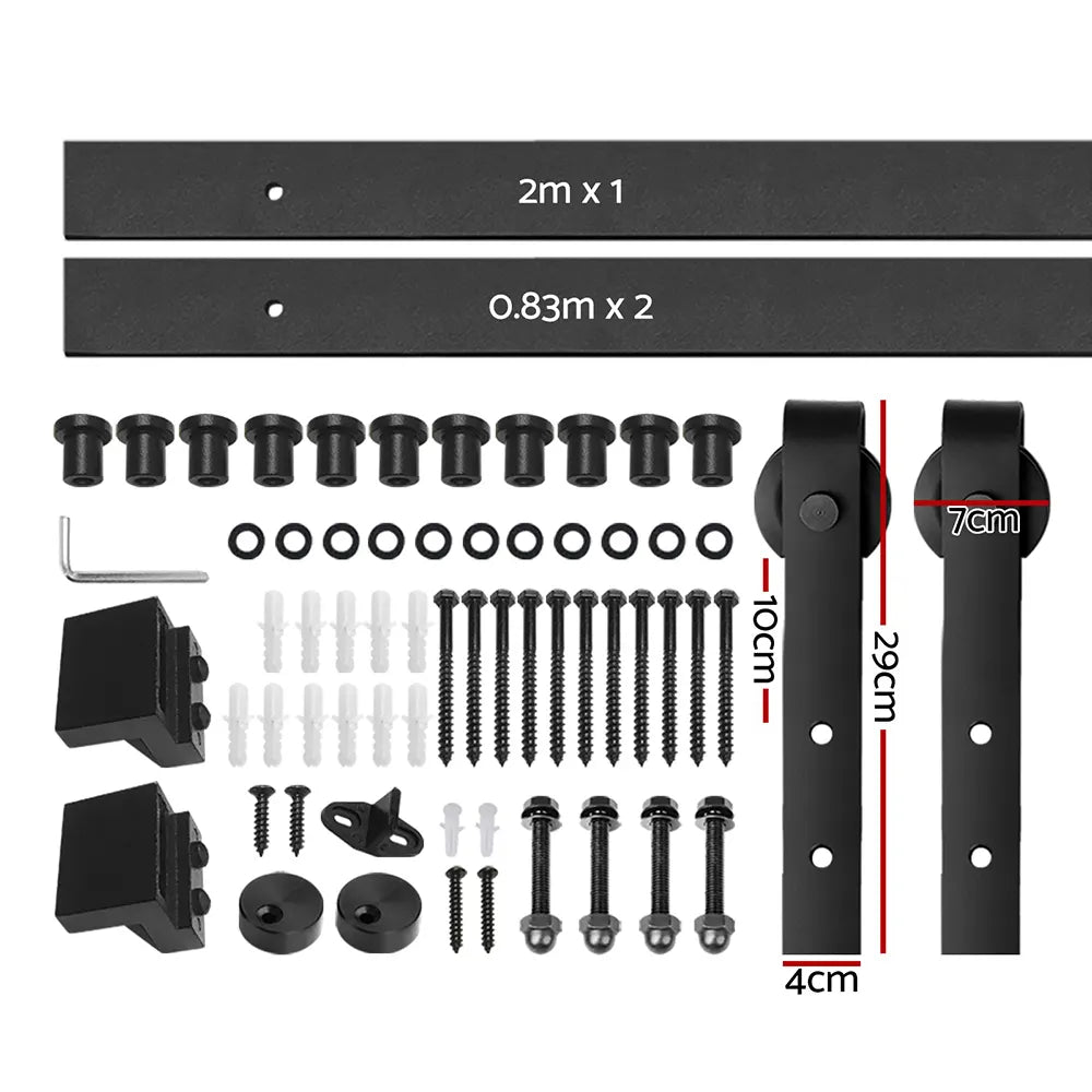 Cefito Sliding Barn Door Hardware Track Set 3.66m - Image 2