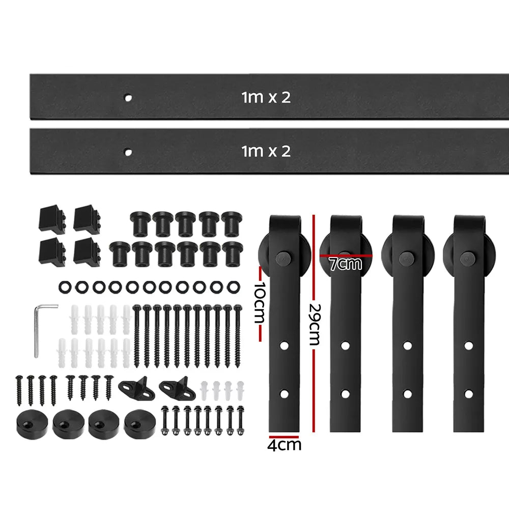 Cefito Sliding Barn Door Hardware Track Set 4m - Image 2