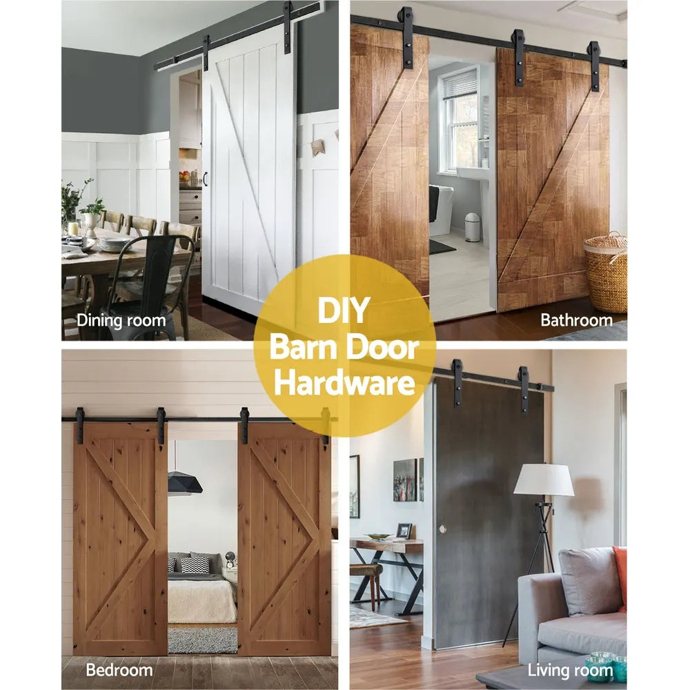Cefito Sliding Barn Door Hardware Track Set 4m - Image 3
