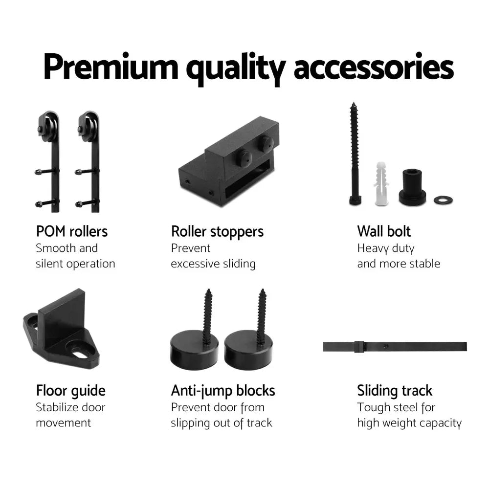 Cefito Sliding Barn Door Hardware Track Set 4m - Image 5