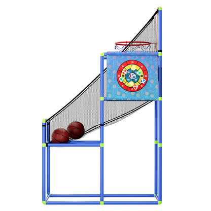 Basketball Arcade Game Electronic Scorer 3 Games Adjustable Kids Blue - Image 4