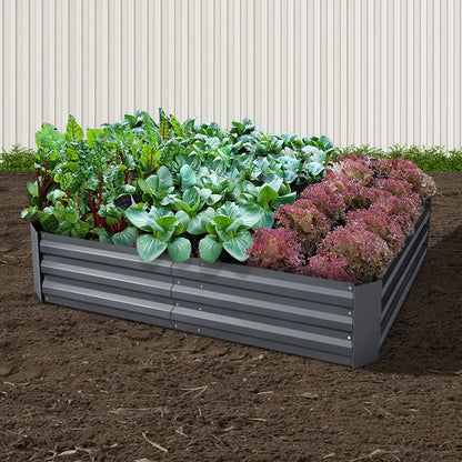 Green Fingers Garden Bed 150x90cm Planter Box Raised Container Galvanised Steel - Image 8