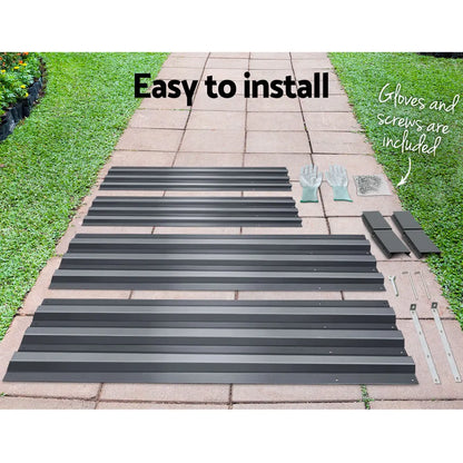 Green Fingers Garden Bed 180x90cm Planter Box Raised Container Galvanised Steel - Image 6