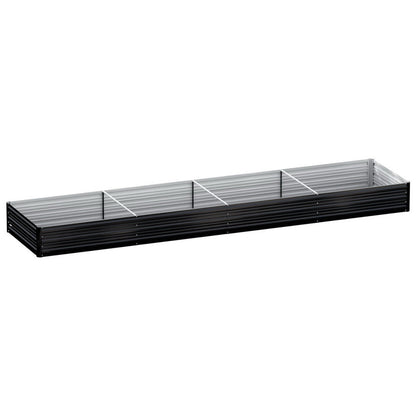 Green Fingers Raised Garden Bed 2 Pcs 210x90cm Planter Box Container Galvanised Metal Outdoor - Image 3