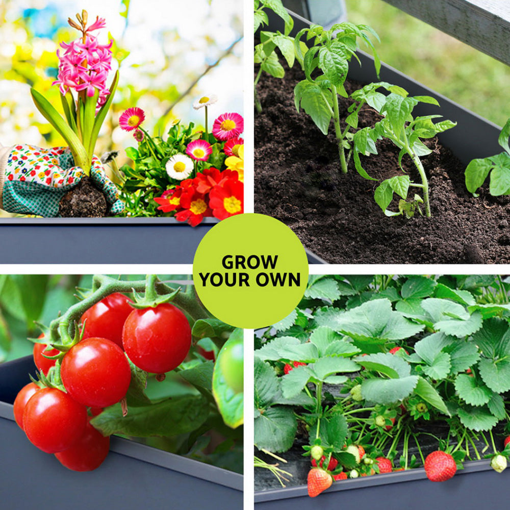 Green Fingers Raised Garden Bed x2 Elevated 100X40X80cm Planter Box Raised Container Herb - Image 4