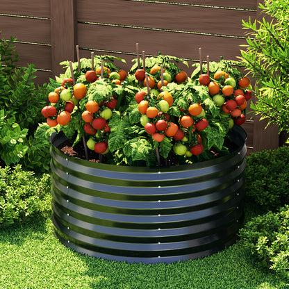 Green Fingers Garden Bed 90X45cm Planter Box Raised Container Galvanised Steel - Image 4