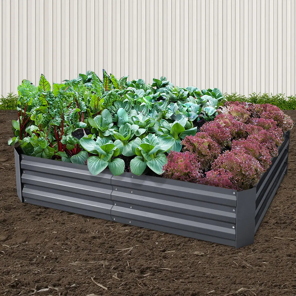 Green Fingers 2x Garden Bed 150x90cm Planter Box Raised Container Galvanised Herb - Image 8