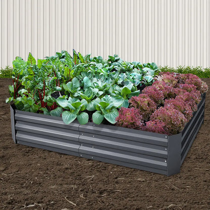 Green Fingers 2x Garden Bed 150x90cm Planter Box Raised Container Galvanised Herb - Image 8
