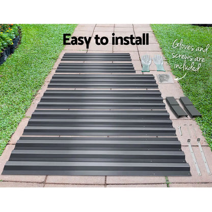 Green Fingers 2x Garden Bed 150x90cm Planter Box Raised Container Galvanised Herb - Image 6
