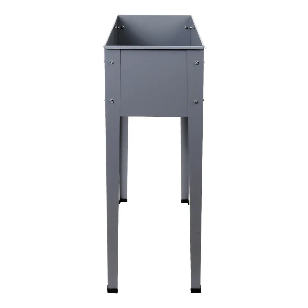 Green Fingers Garden Bed Elevated 100X80X30cm Planter Box Container Galvanised - Image 3