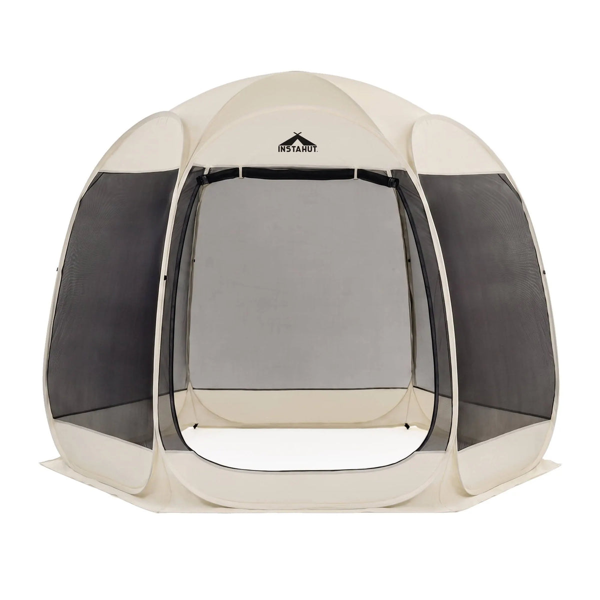 Instahut Gazebo Pop Up Tent 2.7x1.35m Outdoor Marquee Camping Screen 6 Sided - Image 2