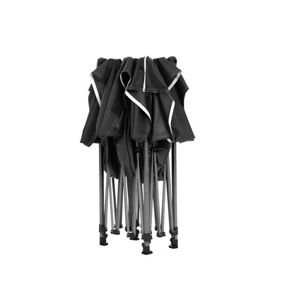 Instahut Gazebo 3x3 Pop Up Marquee Folding Tent Wedding Gazebos Camping Outdoor Shade Canopy Black - Image 3