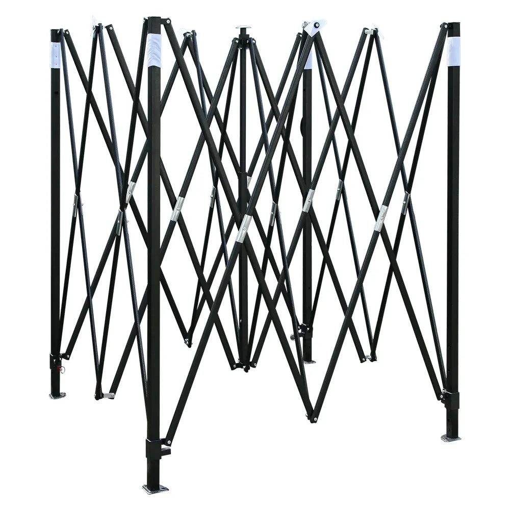 Instahut Gazebo Pop Up Marquee 3x3 Folding Tent Wedding Gazebos 500D White - Image 3