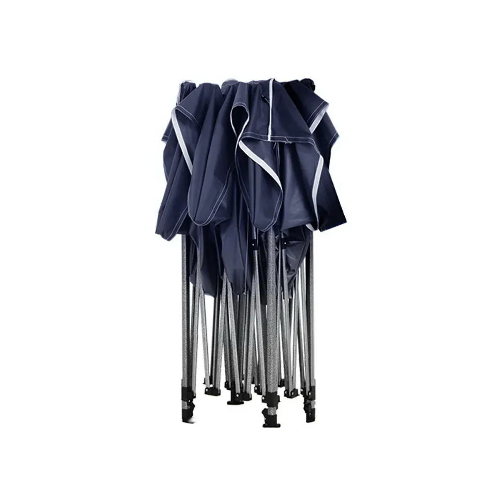 Instahut Gazebo Pop Up Marquee 3x6 Folding Tent Gazebos Camping 500D Oxford Navy - Image 3