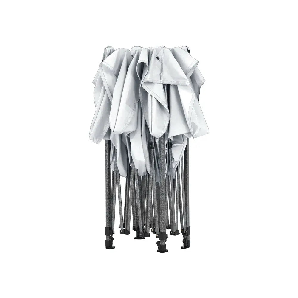 Instahut Gazebo Pop Up Marquee 3x6 Folding Tent Gazebos 500D Oxford Fabric White - Image 3