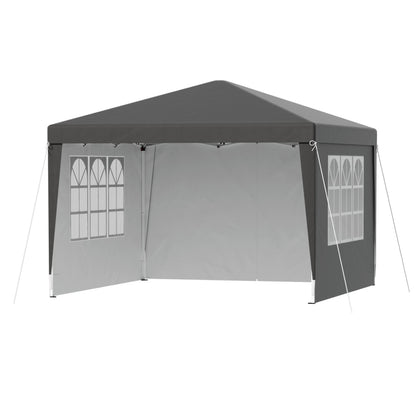 Instahut Gazebo 3x3 Pop Up Marquee Folding Tent Wedding Gazebos Camping Outdoor Shade Canopy Gray - Image 3