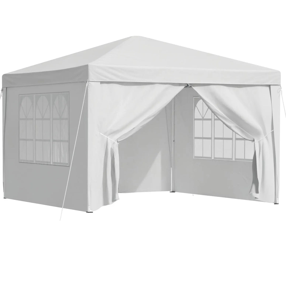 Instahut Gazebo 3x3 Pop Up Marquee Folding Tent Wedding Gazebos Camping Outdoor Canopy White