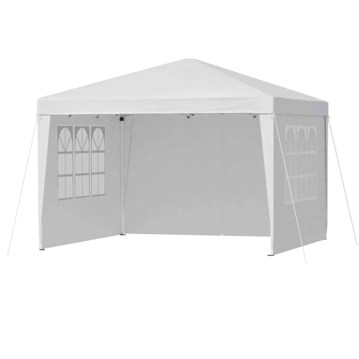 Instahut Gazebo 3x3 Pop Up Marquee Folding Tent Wedding Gazebos Camping Outdoor Canopy White - Image 3