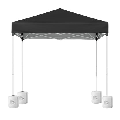 Instahut Gazebo 2x2m Outdoor Patio Garden Marquee Shade w/ Base Pods Black - Image 3