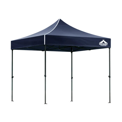 Instahut Gazebo Pop Up Marquee 3x3m Folding Tent Wedding Outdoor Camping Canopy Gazebos Shade Navy - Image 8
