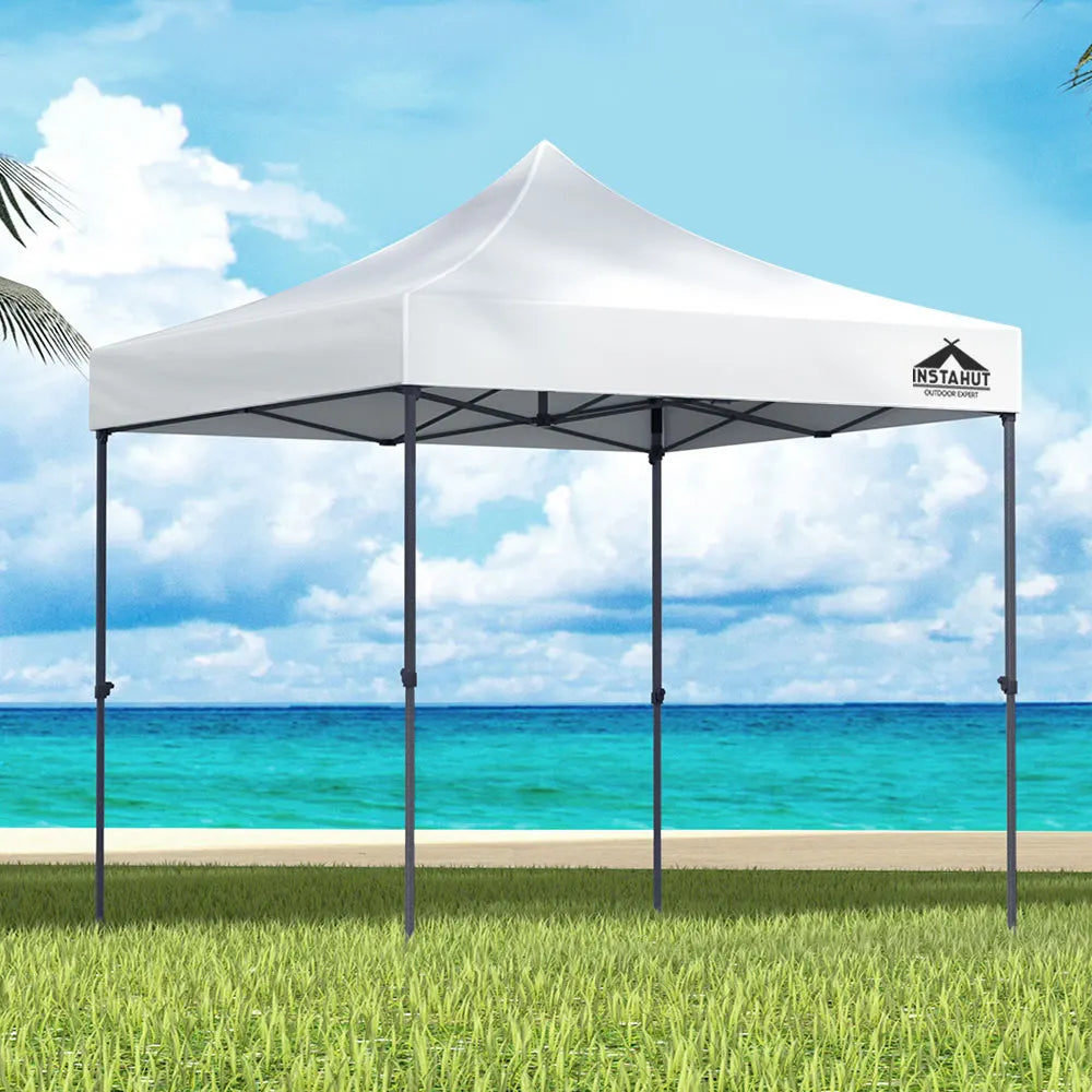 Instahut Gazebo Pop Up Marquee 3x3 Folding Tent Outdoor Camping 500D Oxford