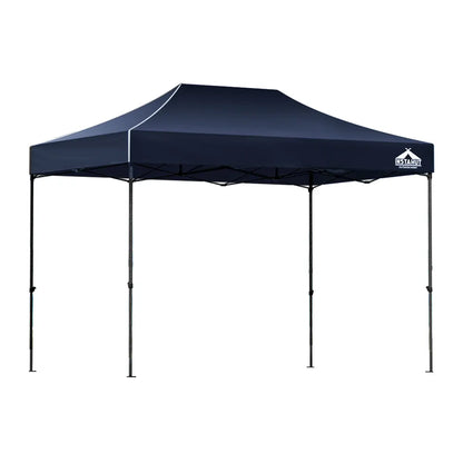 Instahut Gazebo Pop Up Marquee 3x4.5m Folding Tent Camping 500D Oxford Navy - Image 8