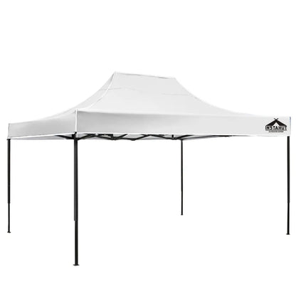 Instahut Gazebo Pop Up Marquee 3x4.5 Folding Tent 500D Oxford Fabric White - Image 8