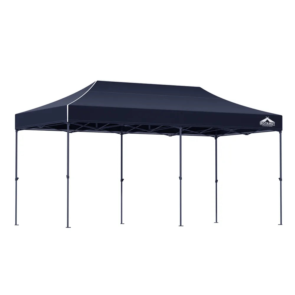 Instahut Gazebo Pop Up Marquee 3x6 Folding Tent Wedding 500D Oxford Camping Navy - Image 8