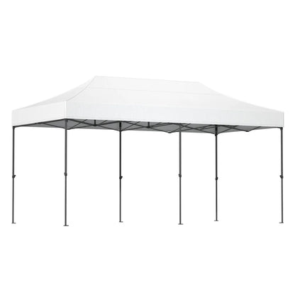 Instahut Gazebo Pop Up Marquee 3x6 Folding Tent Wedding 500D Oxford Fabric White - Image 8