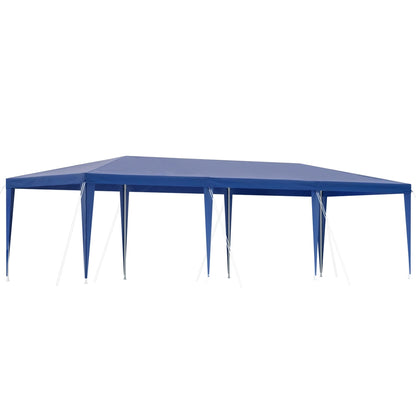 Instahut Gazebo 3x9m Wedding Party Marquee Tent Outdoor Event Camping Shade Blue