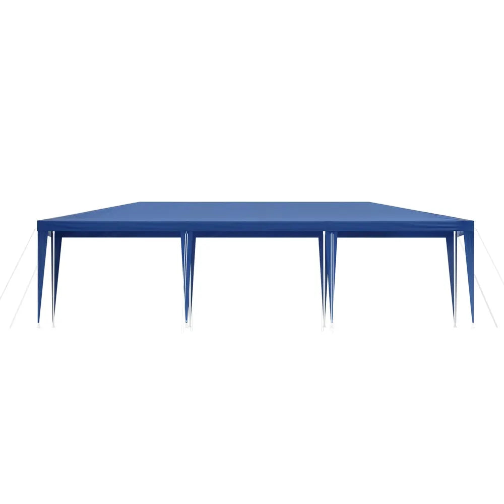 Instahut Gazebo 3x9m Wedding Party Marquee Tent Outdoor Event Camping Shade Blue - Image 3