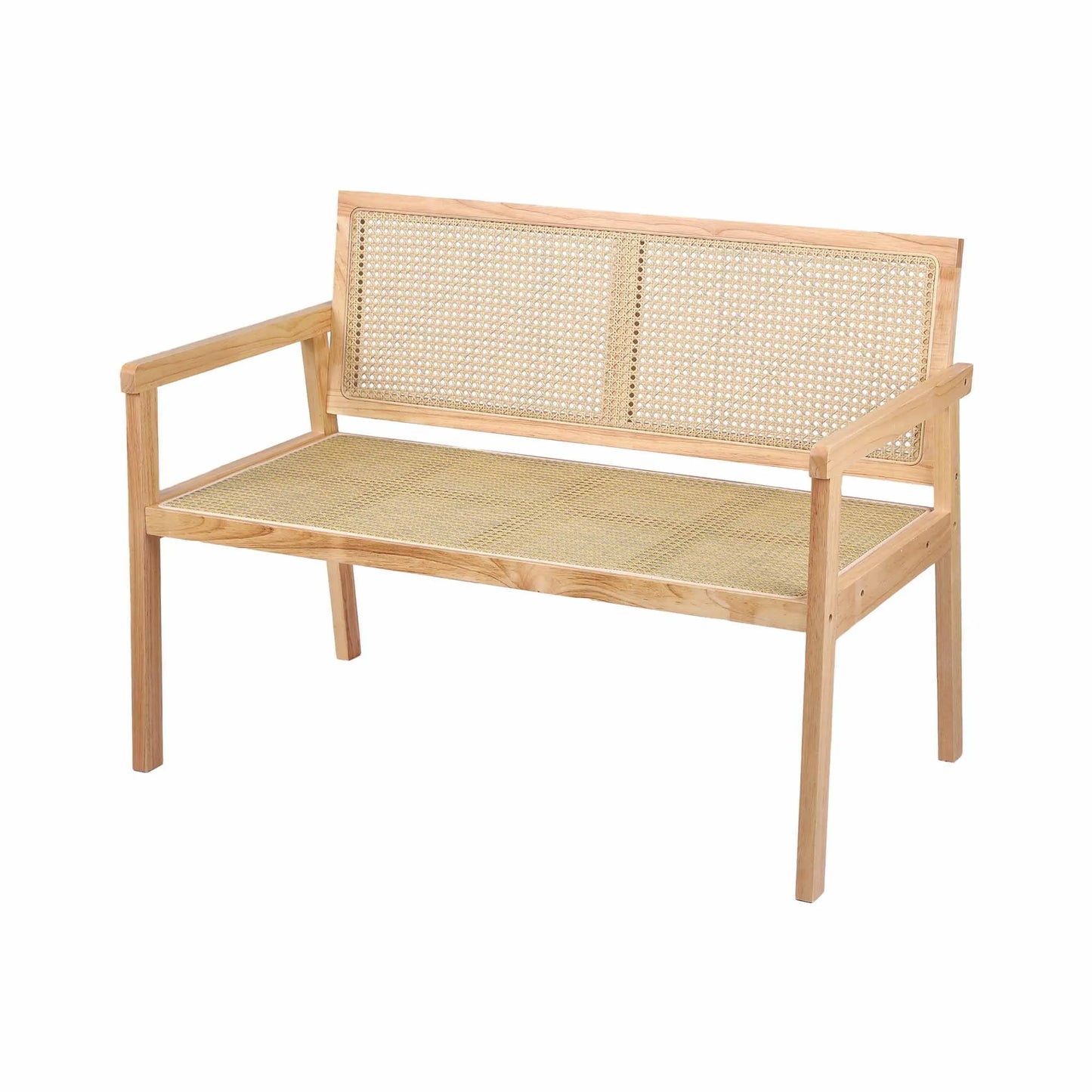 Gardeon Garden Bench Wooden Bench Outdoor PVC Woven Seat Backrest 107cm - Image 7